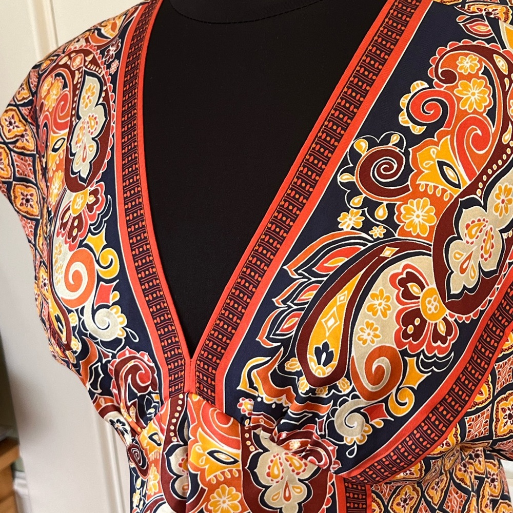 Banana Republic Multicolor Paisley Print Mini Dress - Picture 4 of 7